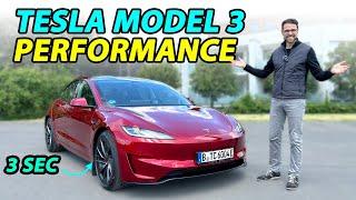 Tesla Model 3 Performance driving REVIEW with German Autobahn