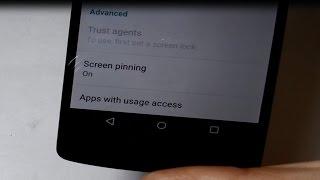 Screen Pinning Android tutorial