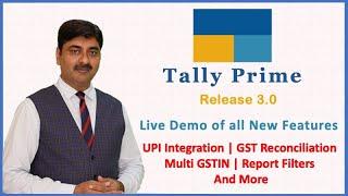 Tally Prime 3.0 New features | live practical demo of all new tally prime realese 3.0 features