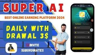 Super Ai Online Earning Platform Daily Income 2/3 Dollar In Binance Account|Work With Kanwal