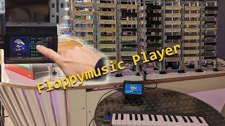 Floppymusic update: Standalone modular MIDI Floppymusic player with keyboard (64 channels)