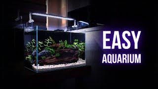 I made SIMPLE BEGINNER-FRIENDLY aquarium | Step by step AQUASCAPING TUTORIAL | EP1