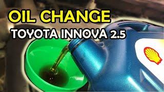 HOW TO DIY OIL CHANGE TOYOTA INNOVA 2.5 DIESEL