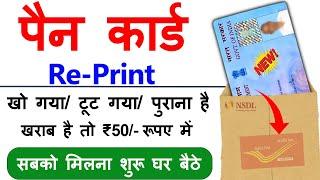 Pan Card Reprint Kaise Kare | Physical Pan Card Online Apply 2024 | Reprint Pan Card Online NSDL