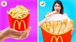 CRAZY FOOD CHALLENGE || Genius Kitchen Hacks That Will Change Your Life By 123GO!GOLD