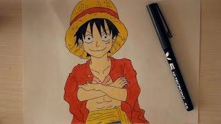 Come Disegnare Rubber - Monkey D. Luffy (One Piece) - Disegno Veloce | ShidoLionheart