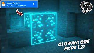 Glowing ores texture pack mcpe 1.21 | Mcpe glowing ore 1.21 | visible ores resource pack download