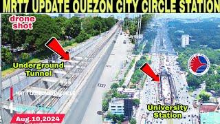 MRT 7 UPDATE QUEZON CITY CIRCLE UNDERGROUND STATION|NORTH AVE|Aug.10|build better more|build3x