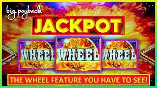 ULTRA RARE Wheel Feature → JACKPOT on Buffalo Power Pay Slots!