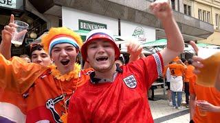 England fans heavily outnumbered but LOUD AND PROUD in Dortmund ahead of Netherlands Euro semi-final