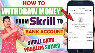 how to withdraw money from skrill to bank account | skrill balance withdrawal to bank account 2023