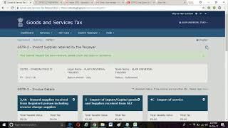 GSTR 2 Return File Live Demo with GSTR 2A Reconciliation Online