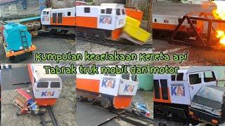 Kumpulan Kecelakaan Kereta api tabrak Truk, mobil dan Motor Versi Miniatur