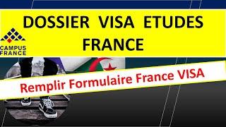 DOSSIER VISA D'ETUDES FRANCE _ ملف قيزا الدراسة فرنسا