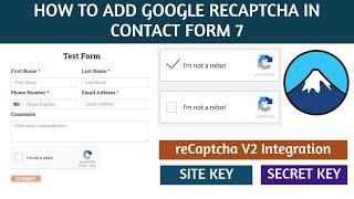  How to add Google reCaptcha in Contact Form 7 | Contact form 7 Captcha | Quick Tips
