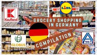  COMPILATION Grocery Shopping in Germany at Lidl , Aldi,  Kaufland and Globus with Prices