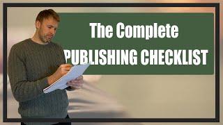 Self-Publishing Checklist: Do you have these 8 items ready?