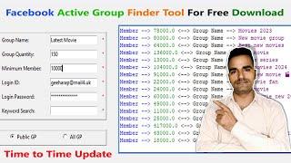 Facebook Auto approval Group Finder For Free Download Facebook Active Group Finder Download ‍