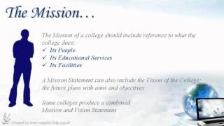 How to write College Mission Statements