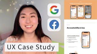 My first UX Design Case Study |  reviewed by Google + Facebook | UX Vlog #2