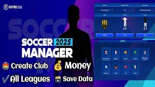 Soccer Manager 2025 Create Club Save Data