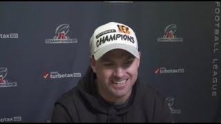 Zac Taylor press conference after the AFC championship win against Chiefs | Bengals into super Bowl!