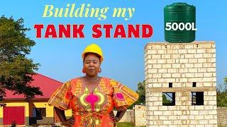 Constructing A Cement Block Concrete Water Tank Stand Tower In Zambia Africa