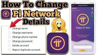 Pi Network me name change kare । Pi Network name change kare kyc ke lie | Pi main Name kaise change