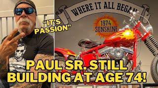 Paul Sr. STILL Building Orange County Choppers at Age 74! NEW Bikes Unveiled! 