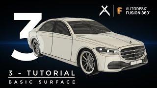 How to Model a Car in Fusion 360 | Tutorial 3 - Basic Surface | Step-by-Step (4K) #Fusion360