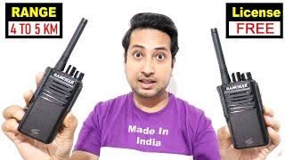 BEST License Free Walkie Talkie In India 2022 | Made In India SANCHAR G5U Walkie Talkie Review Hindi