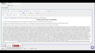 Adjusting the terms and conditions in the HTML editor - How to