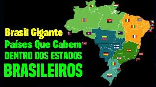 Brasil Gigante  Veja Os Países Que Cabem Dentro dos estados brasileiros