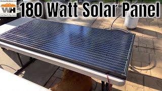 Testing The Nature Power 180 Watt Monocrystalline Solar Panel in 12 Volt System Weekend Handyman