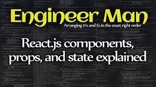 React.js components, props, and state explained
