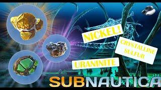 HOW TO GET URANINITE, C. SULFUR AND NICKEL ORE! ALL IN 1 LOCATION!   ⎸Atomic Sugar  ⎸Subnautica