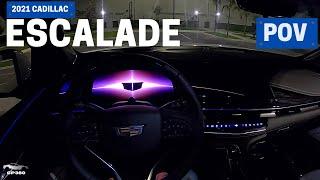 2021 Cadillac Escalade Sport  Night POV test drive - ASMR