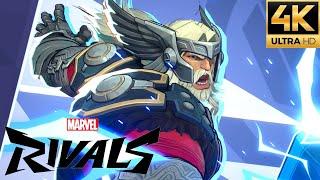 Marvel Rivals Beta - Thor Full Game Gameplay (4K 60FPS)