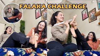 Falaka or tummy tickling challenge funny vlog /sanober noor vlogs