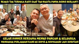 GELAR DINNER BERSAMA MENKO PANGAN, PERBANDINGAN MENCOLOK MEJA RANS DGN SOPIR & BODYGUARD JD SOROTAN!