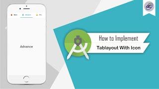 How to Implement TabLayout With Icon in Android Studio | CustomTabLayout | Android Coding
