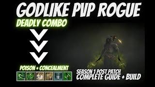 DIABLO 4 - Godlike PvP rogue build / guide (Poison + Concealment)Eternal realm post patch