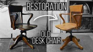 Restoring a 100 year old American Desk Chair