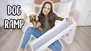 DIY DOG RAMP FOR DACHSHUNDS - UNDER $50!!