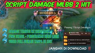 SCRIPT DAMAGE MOBILE LEGENDS ALL HERO TERBARU 2024 | Cheat Damage 2 Hit ‼️