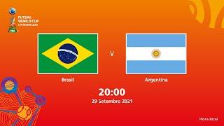 Brasil v Argentina | Copa do Mundo FIFA de Futsal de 2021 | Partida completa