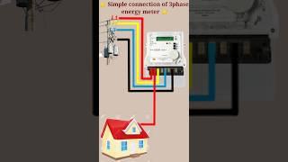 3 phase energy meter connection||how 5o 3phase meter connection