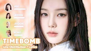 izna - TIMEBOMB (Line Distribution + Lyrics Karaoke) PATREON REQUESTED