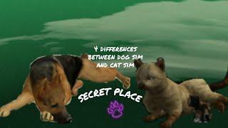 Dog Sim vs. Cat Sim, 4 differences + COOL SECRET PLACE~Animals~New Funny Video Update~
