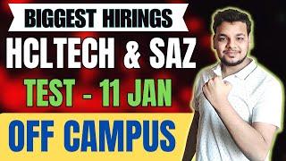 HCLTECH Biggest Hiring Announced | OFF Campus Drive For 2025, 2024 , 2023 Batch Hirng | Freshers